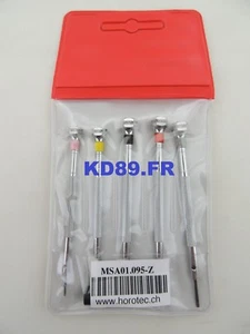 HOROTEC 01.095 ASSORTMENT OF 5 PRECISION SCREWDRIVERS 0.60 to 1.40 mm - Picture 1 of 2