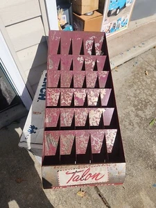 Vtg Talon Zipper Store Counter Display Metal Caddy Rack 30 Slot Clothing Store - Picture 1 of 7