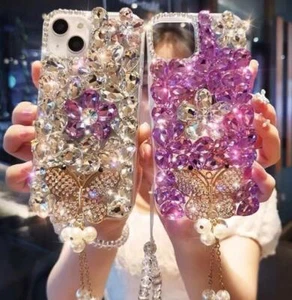For Google Pixel 6 7 8 9 Pro 6A 7A 8A Bling Glitter Colorful Diamond Rose Case - Picture 1 of 26