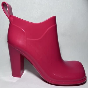 Bottega Veneta Damen glänzende Gummi Stiefeletten in Lutscher Größe EU 35 - Bild 1 von 9