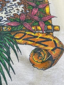 VTG Marlin Print 80s ADULT LG Single Stitch Tank Top Muscle Shirt  OZZY OSBOURNE - Picture 1 of 2