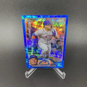 2023 Topps Chrome Logofractor - Francisco Alvarez RC #203 Blue Refractor 84/150! - Picture 1 of 3