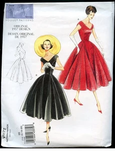 Vintage Vogue Repro Dress Pattern from 1957 - sizes 14-16-18-20 - NEW - 2010 - Imagen 1 de 2