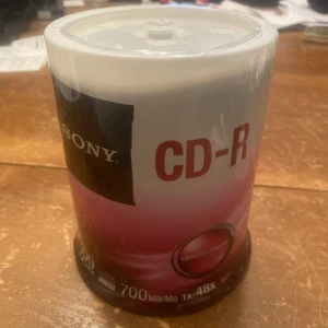 Sony 48x CD-R Media Disc 700 MB/Mo 100 Stück Versiegelt Neu Versiegelt Selten  - Bild 1 von 4