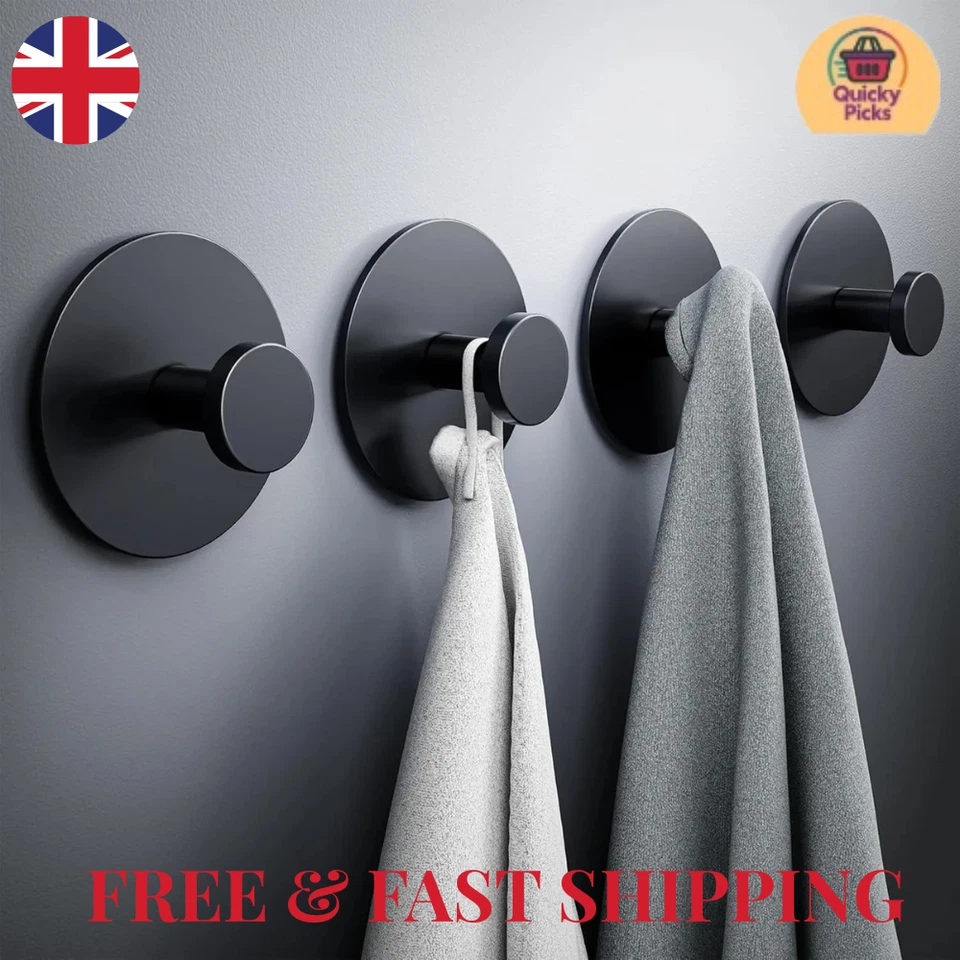 Strong Vacuum Hooks Suction Cup Hook Shower Towel-Holder for Bathroom Kitchen - Image 1 of 4