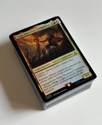 MAGIC MAZZO COMMANDER: ROSSO BIANCO BICOLORE - MAZZO EIVOR GUERRIERA COMBATTIVA - Immagine 1 di 4