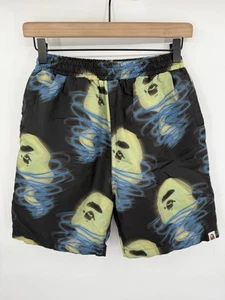 NEW A Bathing Ape BAPE Storm Track Shorts Black Size Medium Made In Japan - Picture 1 of 8