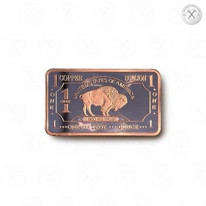 1 Feinunze Kupfer Büffelbarren Barren | 0,999 Pure Cu CMC Mint | gekapselt - Bild 1 von 11