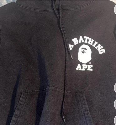 BAPE Sudadera con Capucha Blanco y Negro Talla Pequeña Foto 1 de 4