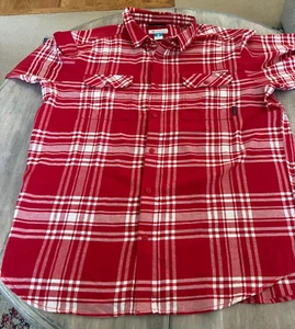 Men's Columbia Nebraska Huskers Flare Gun Flannel Team Button-Up Sz XXL - Picture 1 of 6