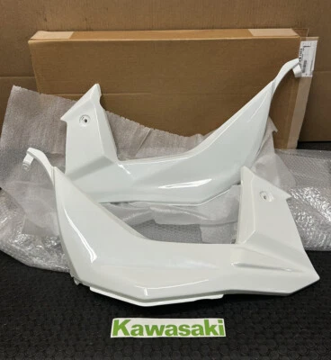Kawasaki KFX450R PLASTICS WHITE 08-14 FENDERS SKIRTS left right OEM SIDE - Изображение 1 из 4