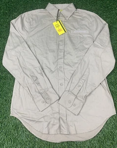 Camisa informal con botones Five Four para hombre diseñador pequeña bronceada con cremallera de bolsillo nueva con etiquetas H01 - Imagen 1 de 10