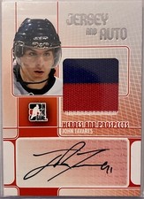 2008-09 In The Game Heroes And Prospects Jersey Auto Silver JOHN TAVARES /19