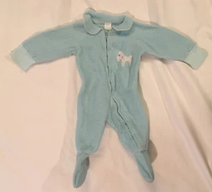 Kleinkind Vintage JC Penney’s Footy Pyjama Toddle Time hellblau - Bild 1 von 12