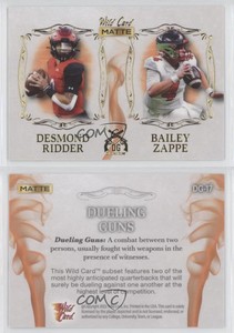 2022 Wild Card MATTE White - Orange Smoke Desmond Ridder Bailey Zappe Rookie RC