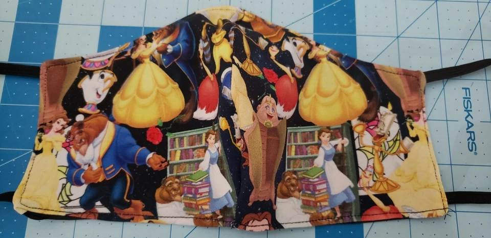 Disney Beauty and The Beast inspired face mask - Image 1 of 1