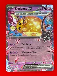 Juego de Cartas Coleccionables Pokémon Dedenne EX Escarlata y Violeta Paldea Evolucionado 093/193 Doble Raro Casi Nuevo - Imagen 1 de 2