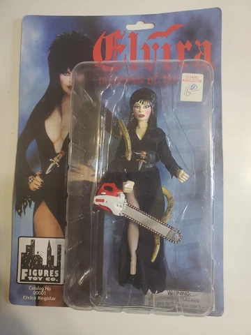 Elvira Mistress of The Dark Chainsaw/Snake Figure ToyCo 1998 NEW slf Cover