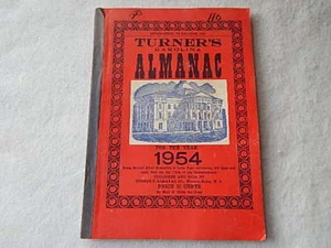 Turner's Carolina Almanac For The Year 1954 - Picture 1 of 2