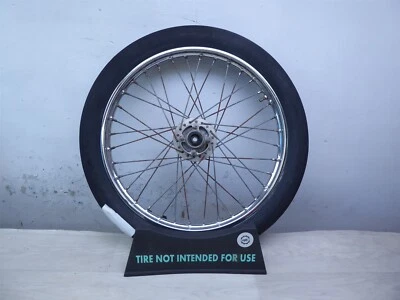 1975 Honda CB125 CB125S H506) aro de roda dianteira cromado 18 polegadas  - Imagem 1 de 4