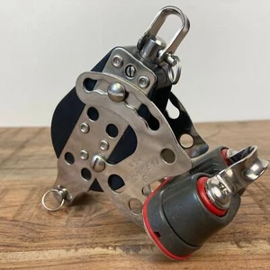 Harken 57mm Großschotblock Kugellager Block Klemme Tau 10mm m. Bügel & Hundsfott - Bild 1 von 5
