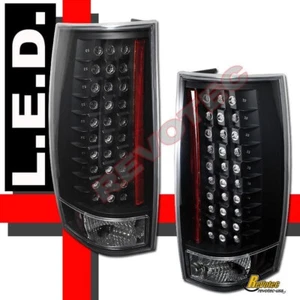 07-14 Chevy Suburban Tahoe GMC Yukon Denali Black G4 LED Tail Lights 1 Pair - Picture 1 of 3