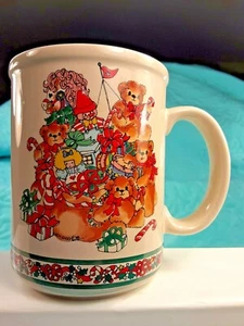 Vintage 1982 Christmas Lucy & Me Double Sided Coffee Mug Lucy Rigg Enesco 4" - Picture 1 of 12