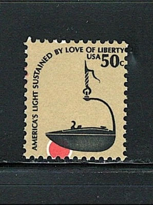 Mint US Single Errors ( Color Shift ) Stamp,Scott# 1610, (MNH) red on back - Image 1 of 2