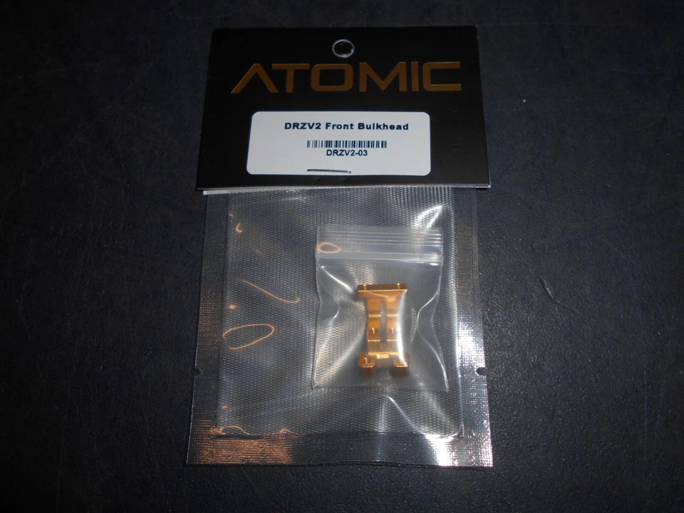 Atomic 1/28 scale RC Car Part No DRZV2-03 DRZV2 Front bulkhead - Image 1 of 1