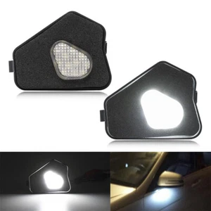 1 Pair Full LED Under Mirror Puddle Lights For Mercedes C E S CLA CLS GLK Class - Picture 1 of 8