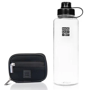 Made Easy Kit Pill Case and Tritan Plastic Water Bottle Set 2-Pack Kit - Picture 1 of 35