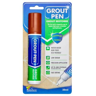 Grout Pen Tile Paint Marker Terracotta : Waterproof Tile Colorant Pen - Wide Tip - Image 1 of 4