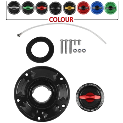 Cubierta de tapa de tanque de combustible de gasolina CNC sin llave para Ducati DIAVEL AMG/MONSTER 1100 EVO 12-13 Foto 1 de 4