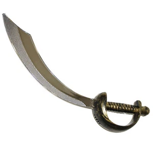 Curved Blade Pirate Scimitar Arabian Knight Costume Halloween Plastic Sword, ... - Picture 1 of 1