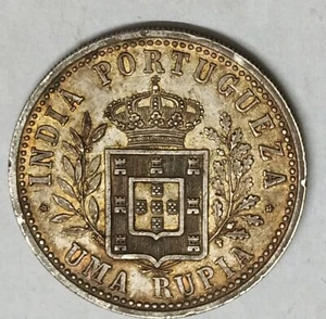 1903 Portugese India Uma Rupia High grade - Picture 1 of 2