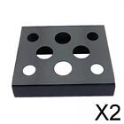 2-4pack Stainless Steel 8 Holes Ink Cap Cup Holder Stand for Machine
