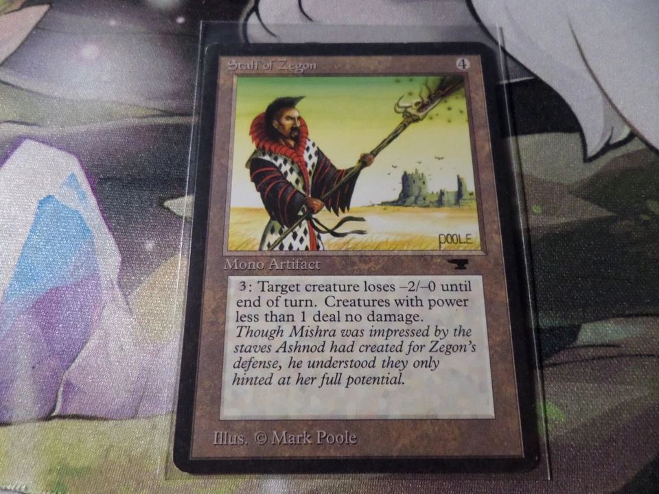 Staff of Zegon Antiquities MINT Artifact Common MAGIC CARD - Image 1 of 1