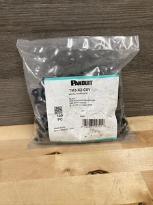 100pc Panduit TM3-X2-C0Y Cable Tie Mount New - Picture 1 of 4