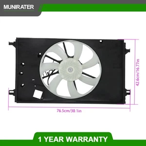 For 2022-2024 Toyota Corolla Cross 2.0L 16711F2140 Radiator Cooling Fan Assembly - Picture 1 of 13