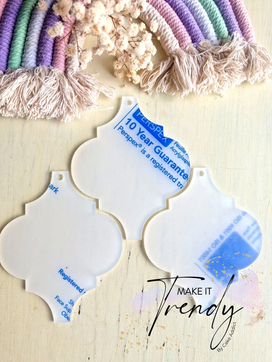 Suzile 200 Pcs 2-Inch Round Acrylic Cake Toppers - Clear DIY Cupcake Decorations