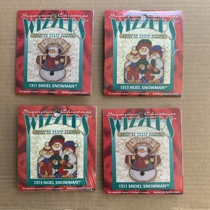 Janlynn Sugarplum 4er Set WIZZERS Kreuzstich #1311 und #1313 Schneemann - Bild 1 von 4