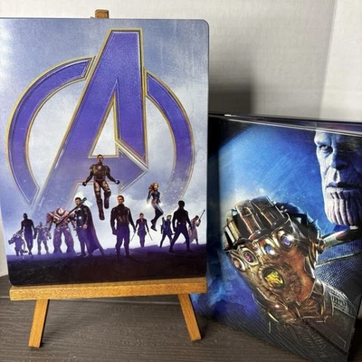 Avengers Infinity War + Endgame 4K Ultra HD + Blu-ray Steelbooks - Image 1 of 4