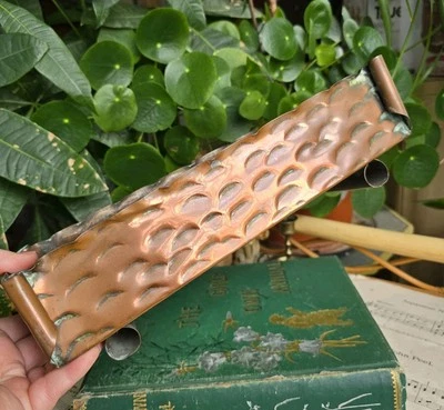 Vintage Copper Planter Plant Pot Trough Jardiniere Arts & Crafts Rustic Cottage - Image 1 of 4