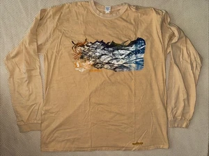 Crazy Shirts Hawaii Long Sleeved 2XL Fish Beer Dyed Ocean Shark Crab Octopus - Picture 1 of 11