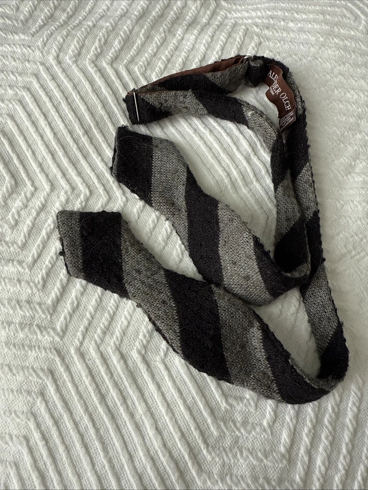 Pajarita ajustable a rayas 100 % algodón inglés Alexander olch para hombre Foto 1 de 4