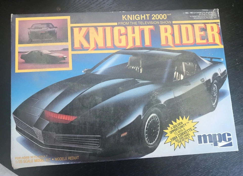 1983 MPC Knight Rider 1/25 Knight 2000 Model Kit - Image 1 of 3