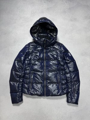 Rossignol Ski Jacket Down Moire Womens Glossy Puffer Hooded France Size M - Image 1 of 4