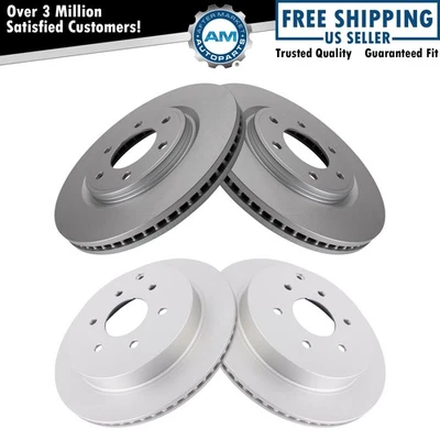 Juego de rotores de freno delanteros y traseros Premium con recubrimiento G para INFINITI Nissan Foto 1 de 4