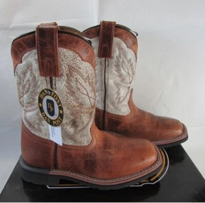 Dan Post Youth Kid 13,5 Lil' Koufax Leder Westernstiefel hellbraun/weiß DPC2922 - Bild 1 von 4