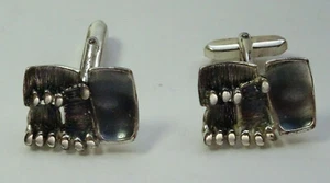 Modernist Design Cufflinks 800 Silver Cuff Links No 73 - Picture 1 of 3